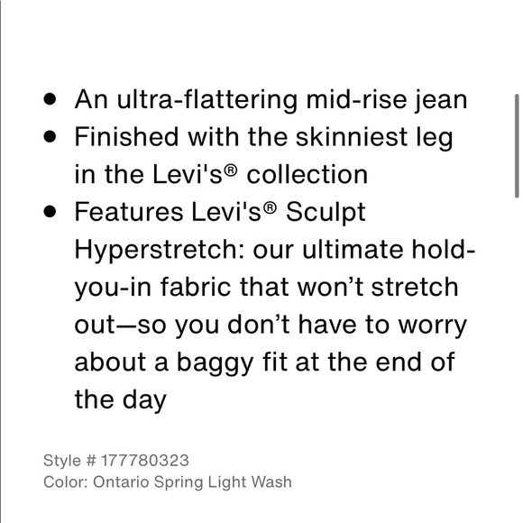 Levi’s 710 Super Skinny Ripped Jean in Ontario Spring Light Wash - Picture 4 of 10